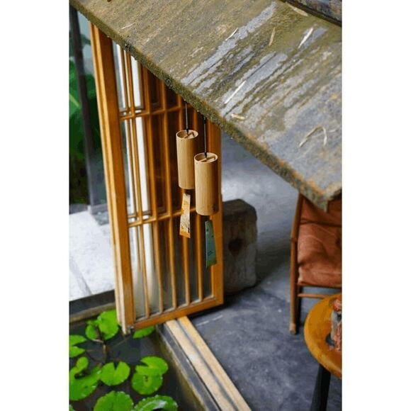 Bamboo Wind Chimes for Sound Therapy Tool Am Chord Summer - Picture 8 of 9
